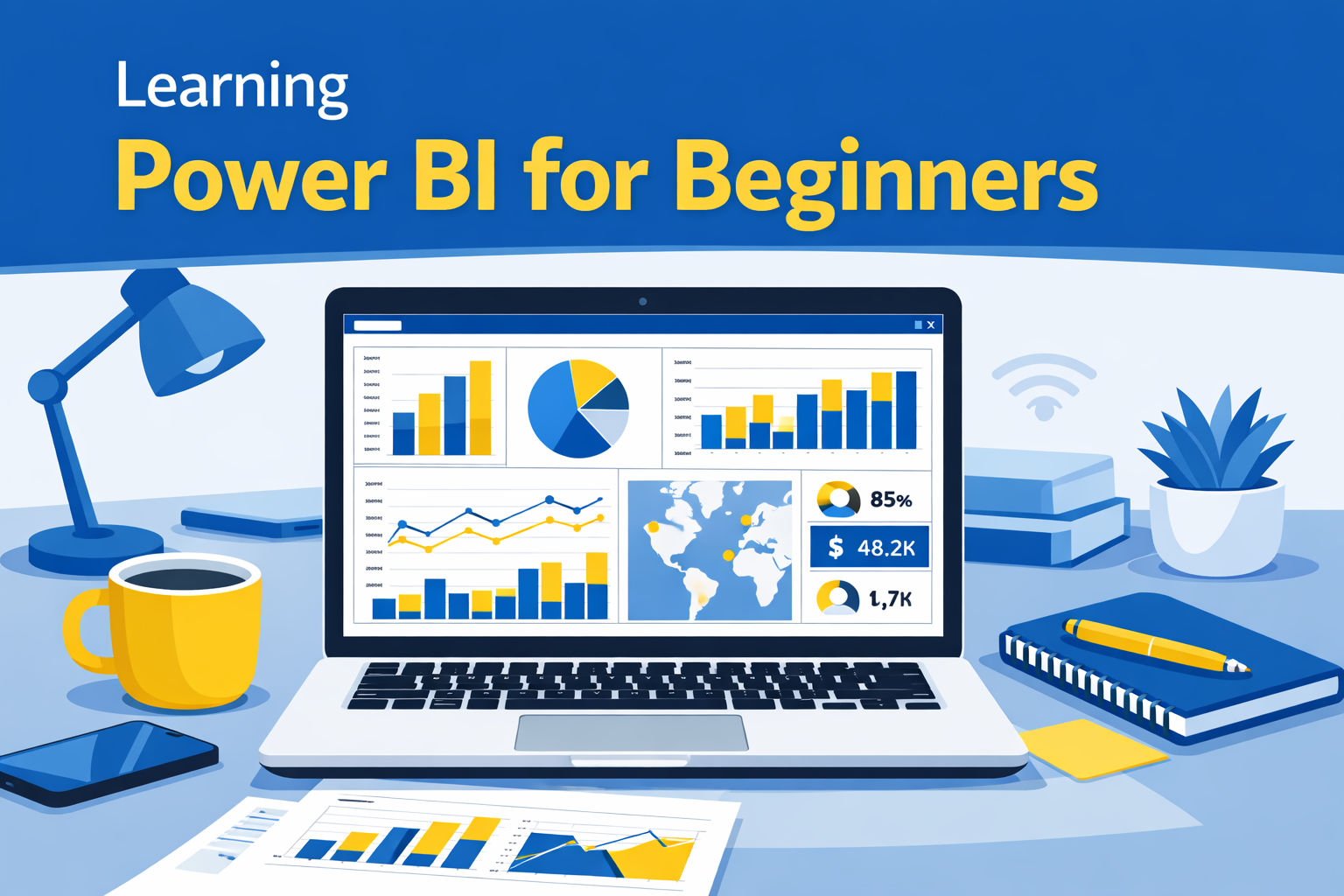 power bi tutorial for beginners step by step dashboard analytics guide